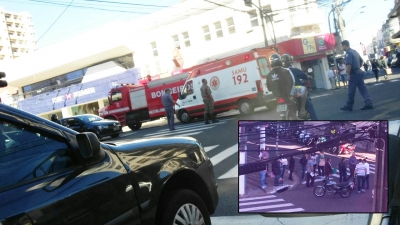 Acidente é registrado no centro da cidade