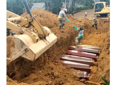 Em Manaus valas comuns são abertas para enterrar vítimas do coronavírus