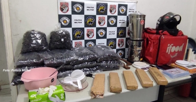 Traficantes usam bolsa de aplicativo de comida para entregar drogas em Marília