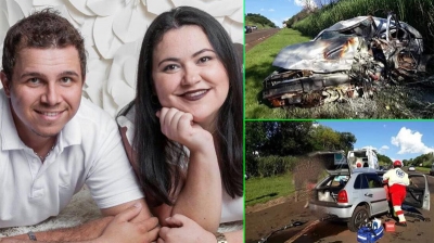 Casal da região morre em acidente no Paraná. Filha de dois anos sobrevive