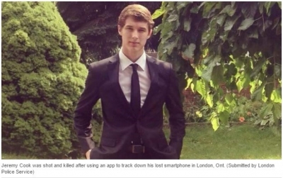 Jovem é assassinado depois de rastrear smartphone perdido