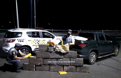 Polícia Rodoviária apreende veículo dublê com mais de 280 quilos de maconha em Marília