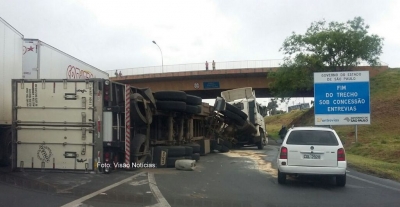 Acidentes são registrados em rodovias 