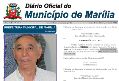 Primeira baixa: Daniel exonera Secretário de Obras 
