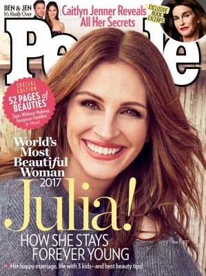 Julia Roberts é eleita a mulher mais bonita do mundo