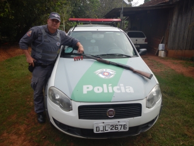 Polícia Ambiental apreende armas na região