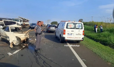 Grave acidente é registrado na SP-294, entre Marília e Pompeia