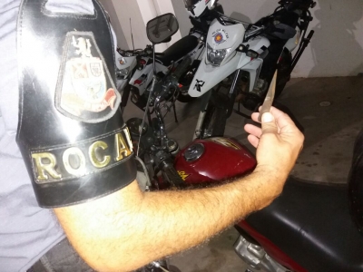 Após meia hora, ROCAM recupera moto furtada