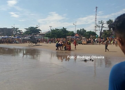 Internauta mariliense flagra resgate de banhista afogado em praia de SC