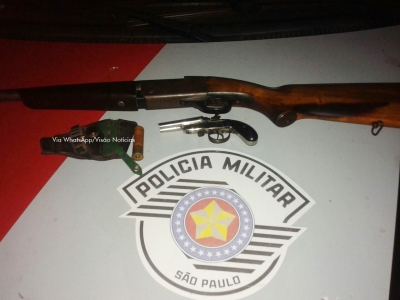 Idoso é preso com armas após ameaça em Vera Cruz