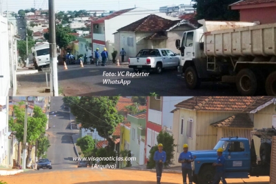 Adutora volta a romper na rua Lima e Costa