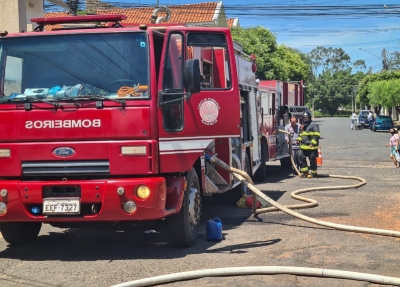 Incêndio destrói residência em Tupã  