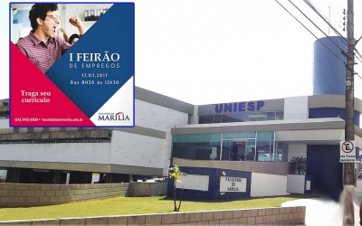 UNIESP realiza 1º Feirão do Emprego em Marília