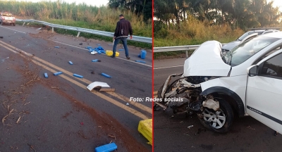  Traficantes espalham droga pela rodovia após acidente