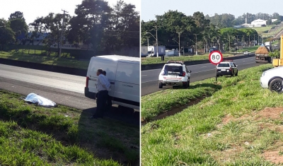 Homem morre atropelado ao travessar a SP-333