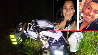 Dois jovens morrem e quatro ficam feridos em capotamento