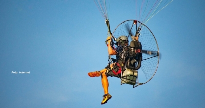 Queda de parapente em Marília deixa piloto gravemente ferido