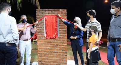 Área de Lazer é inaugurada no Residencial dos Ipês, em Pompeia