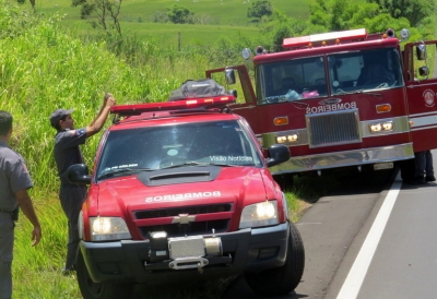 Vítima de acidente com parapente é resgatada pelo Corpo de Bombeiros