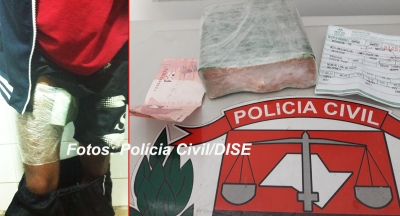 Rapaz tenta ganhar "dinheiro fácil" com drogas e acaba preso pela DISE