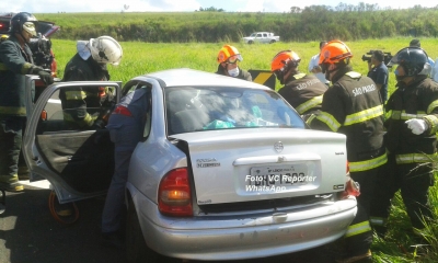 Acidentes em rodovias ferem oito pessoas