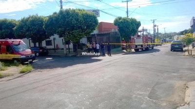 Explosão de cilindro de gás mobiliza Bombeiros