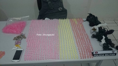 PM apreende grande quantidade de drogas na zona Sul