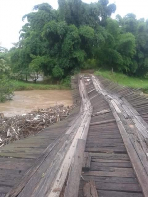 Chuva causa estragos na zona rural