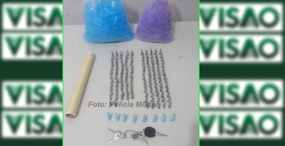 Casal é flagrado com drogas em apartamento na zona sul