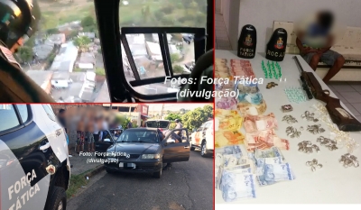 Águia e Força Tática fazem operação em favelas