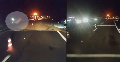 Carreta desgovernada atinge dois veículos em Marília