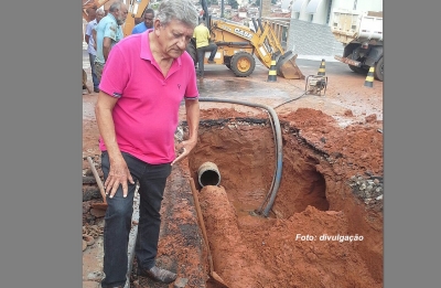 Adutora rompe novamente. DAEM garante ter solução