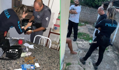 Traficante tenta jogar drogas no vaso sanitário,mas acaba preso
