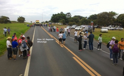 Bloqueio da BR-153 pelo MST dura cerca de 2 horas
