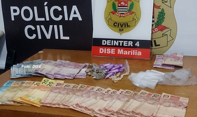 Dupla é presa pela DISE durante venda de drogas em Marília