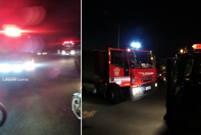 Homem embriagado ateia fogo na própria casa