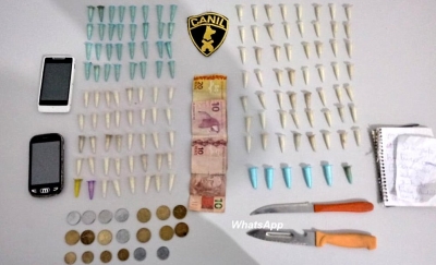 PM: homem é preso com drogas na zona Sul. Nutricionista condenada é capturada 