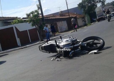 Acidente de moto na zona norte 