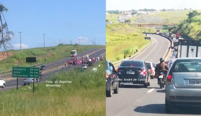 Marília tem dia de manifestações; interrompe terminal e rodovia do Contorno