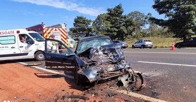 Acidentes em rodovias deixam cinco pessoas feridas