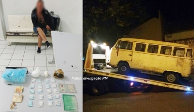 Idoso usava Kombi para tráfico de drogas
