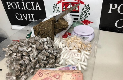 Rapazes de 18 anos são presos por tráfico em Marília. Um deles já era "gerente"