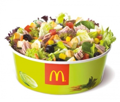 Saladas com fezes do McDonald