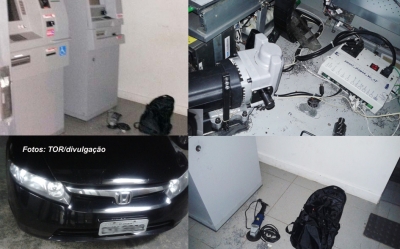 Garcenses são presos tentando furtar caixa eletrônico na região