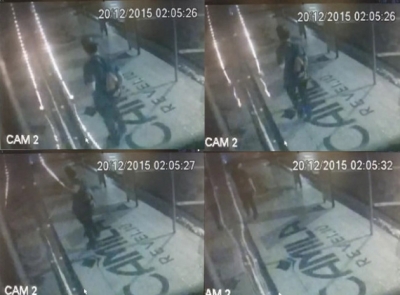 Câmeras flagram menores destruindo decoração