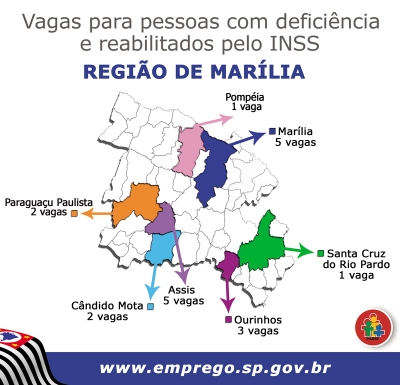 Estado tem vagas disponíveis para pessoas com deficiência