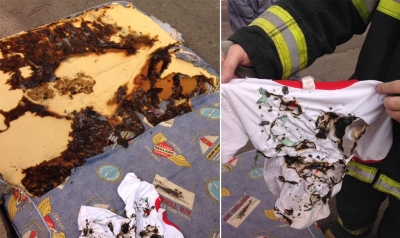 Brincadeira com isqueiro quase termina em tragédia