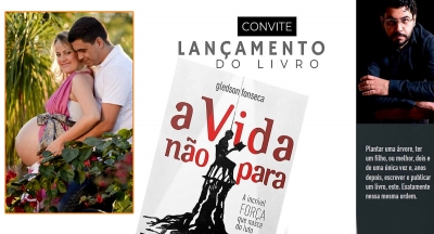 Mariliense que perdeu esposa após parto de gêmeos lança livro nesta noite