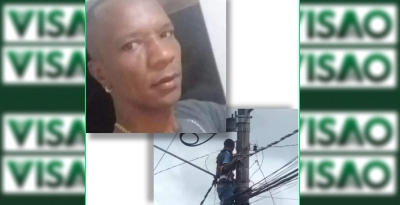 Homem que levou descarga elétrica em poste deixa a UTI 