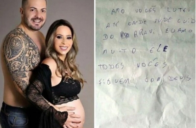 Vítima de Covid-19 se despede da família em bilhete: 